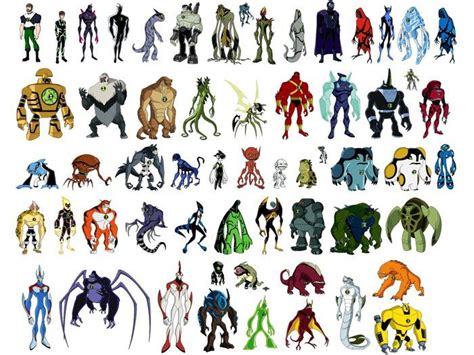 all ben ten characters|ben 10 all characters list.